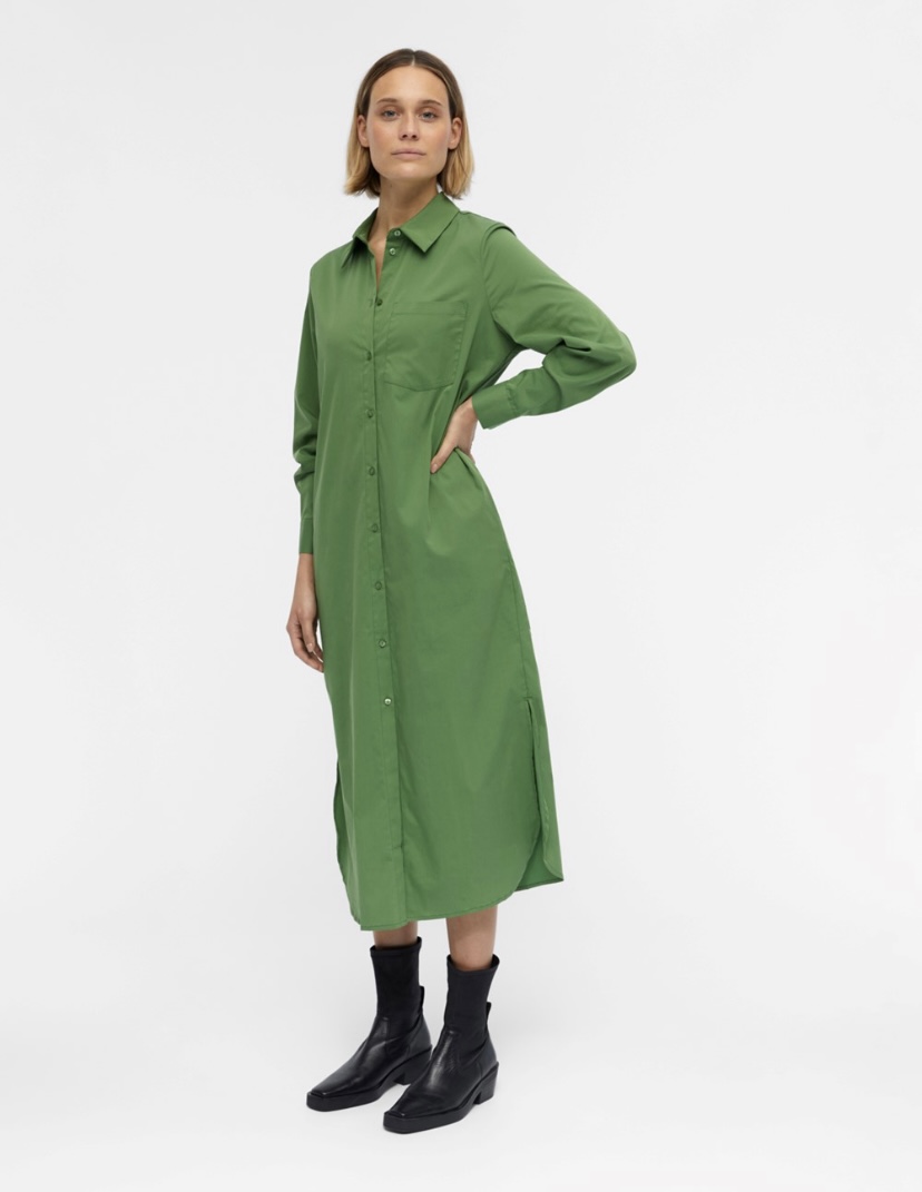 OBJANITTA LONG SHIRT DRESS