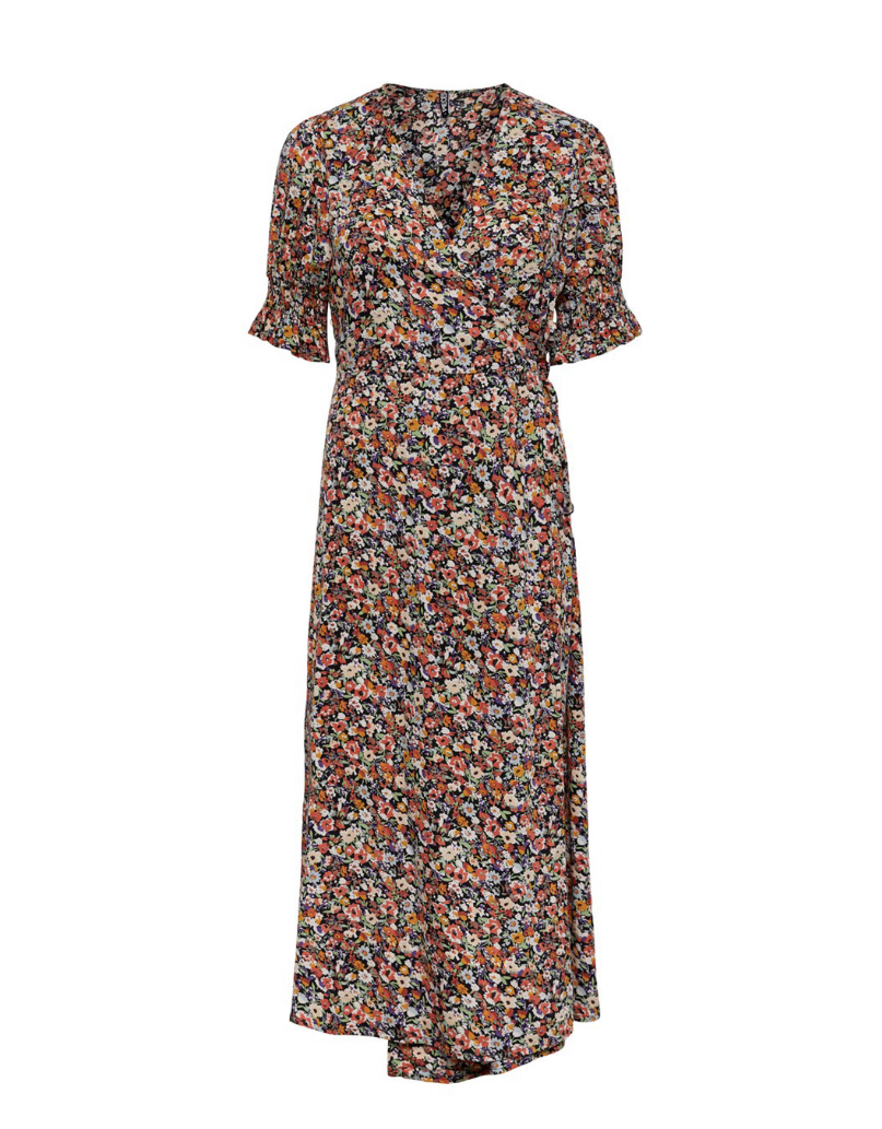 PCNIKA MIDI WRAP DRESS