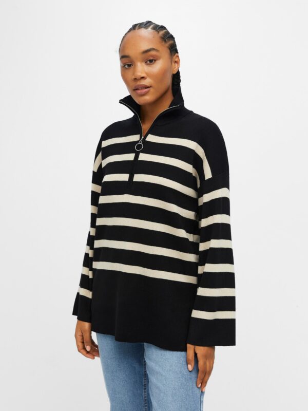 OBJESTER LS KNIT ZIP PULLOVER