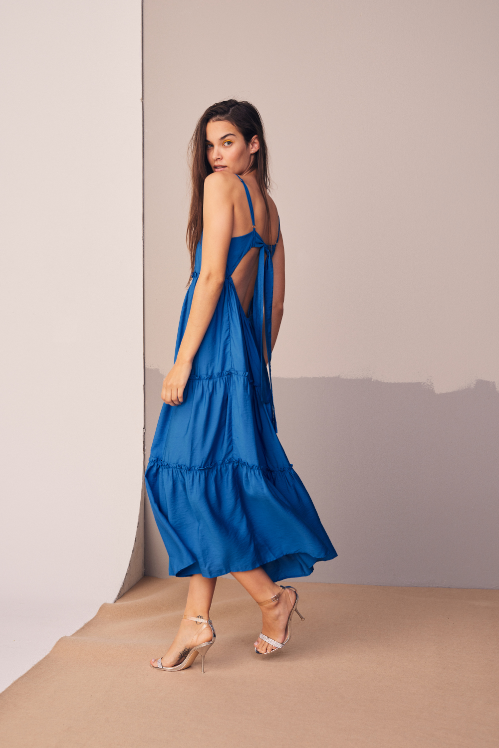 CALLUM OPEN BACK STRAP DRESS