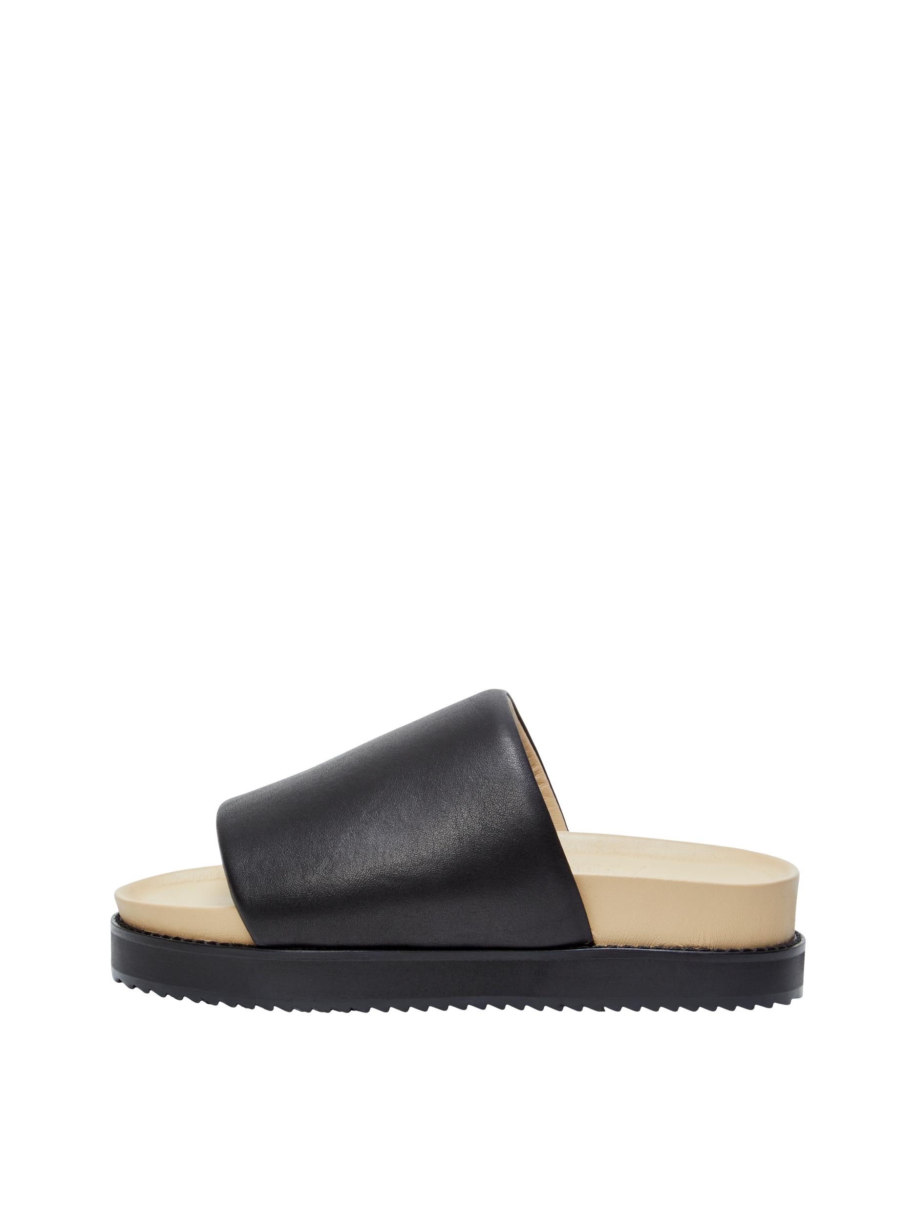 SLFSTINA LEATHER SLIDER