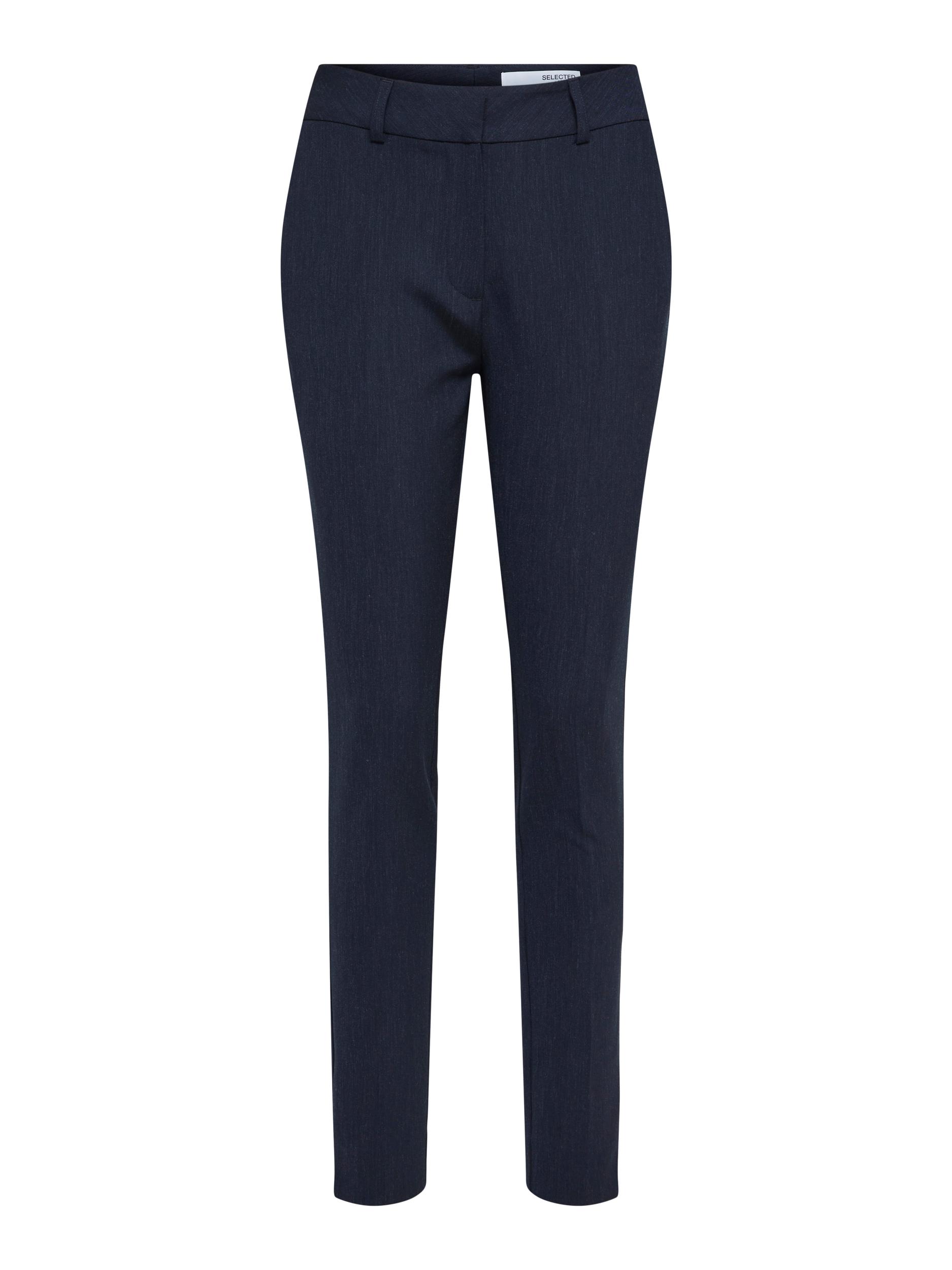 SELECTED FEMME Slfida MW Skinny Jeans Blu Scuro – Donna, Morbido Cotone Organico