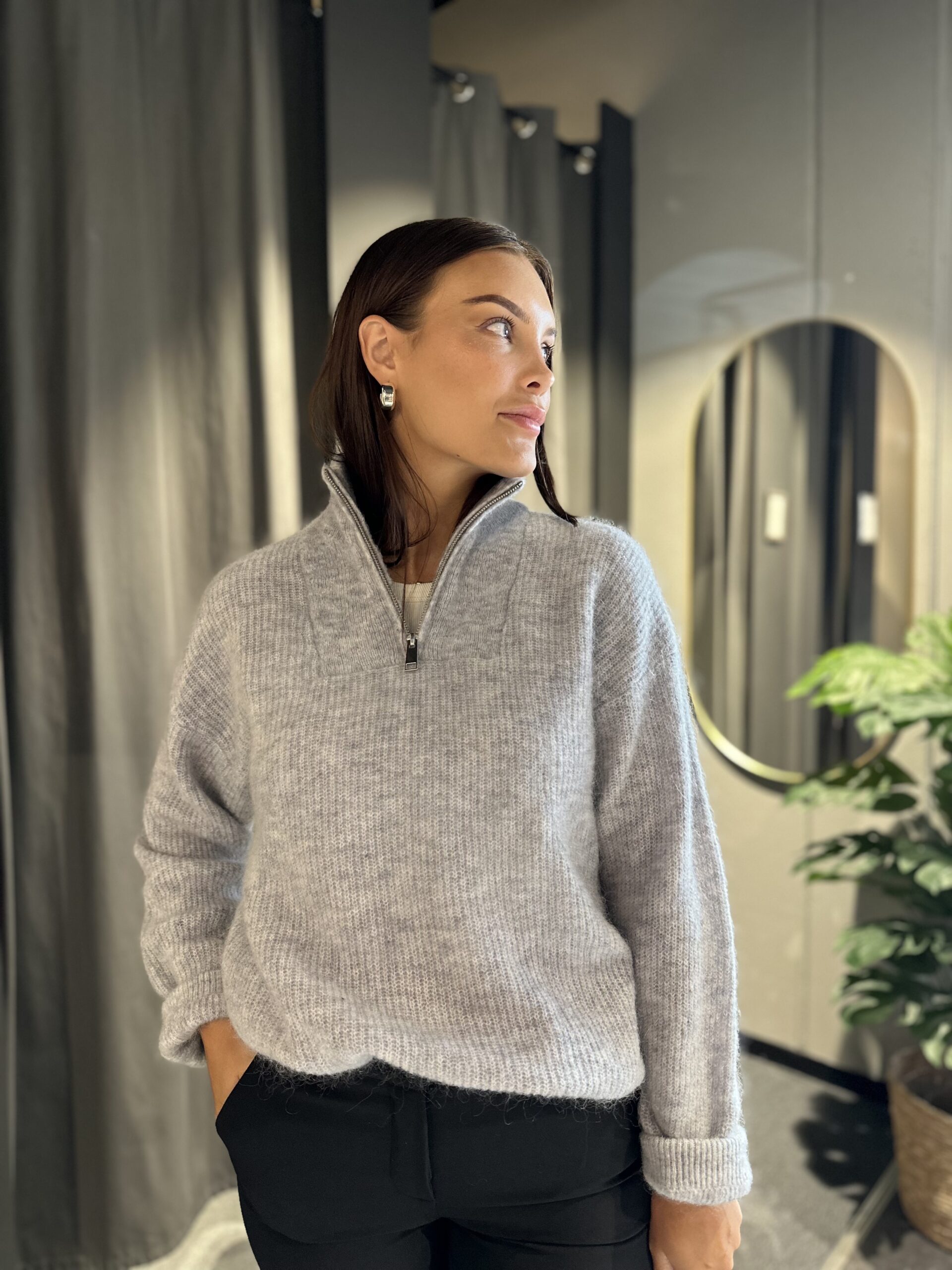 OBJNETE RIB ZIP PULLOVER