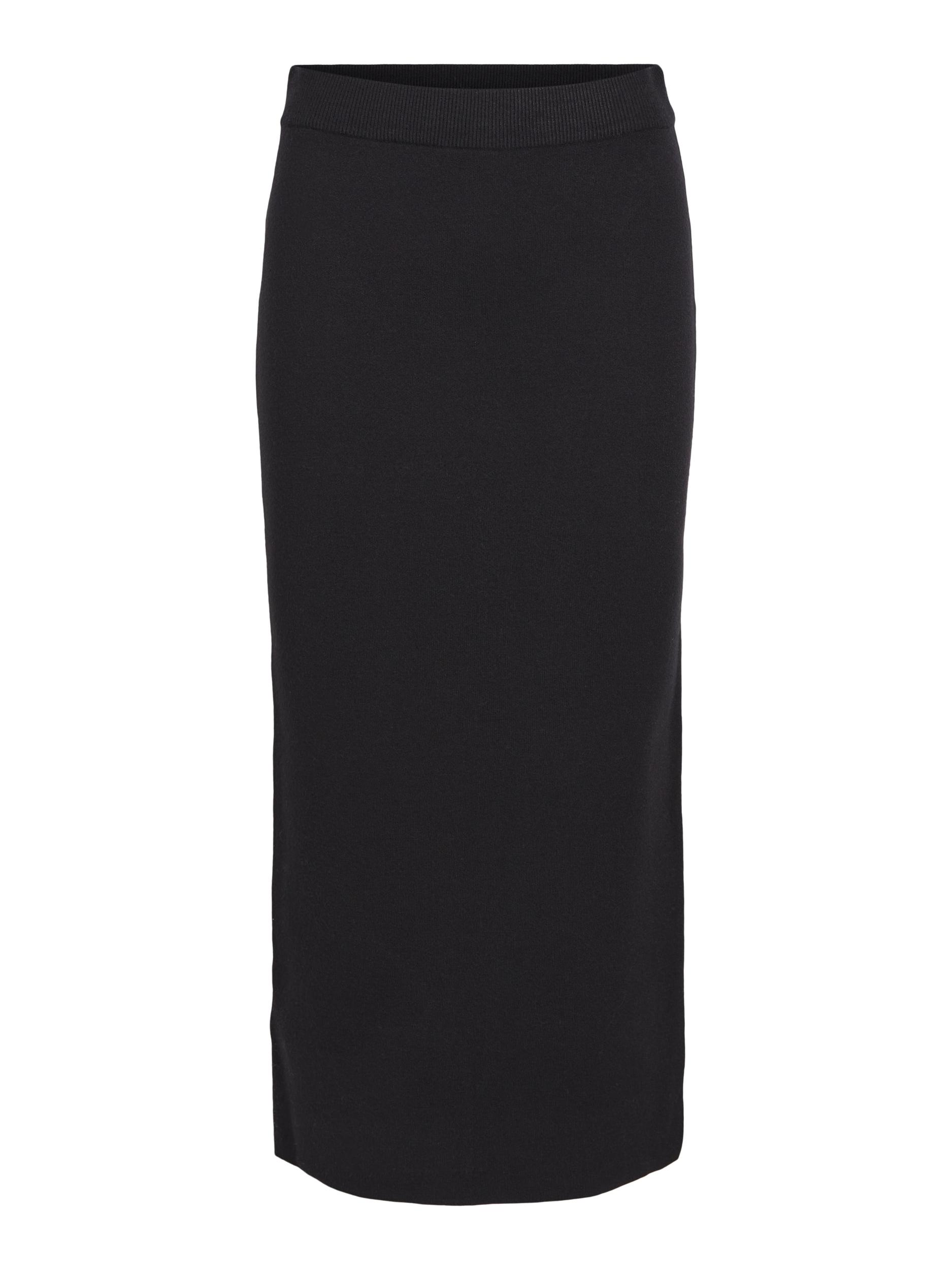 Noos Skirt Gebreid OBJECT Objreynard Hw Knit Skirt Noos – Dames Gebreide Rok, Hoge Taille, Onder De Knie OBJECT Pull-on Rok