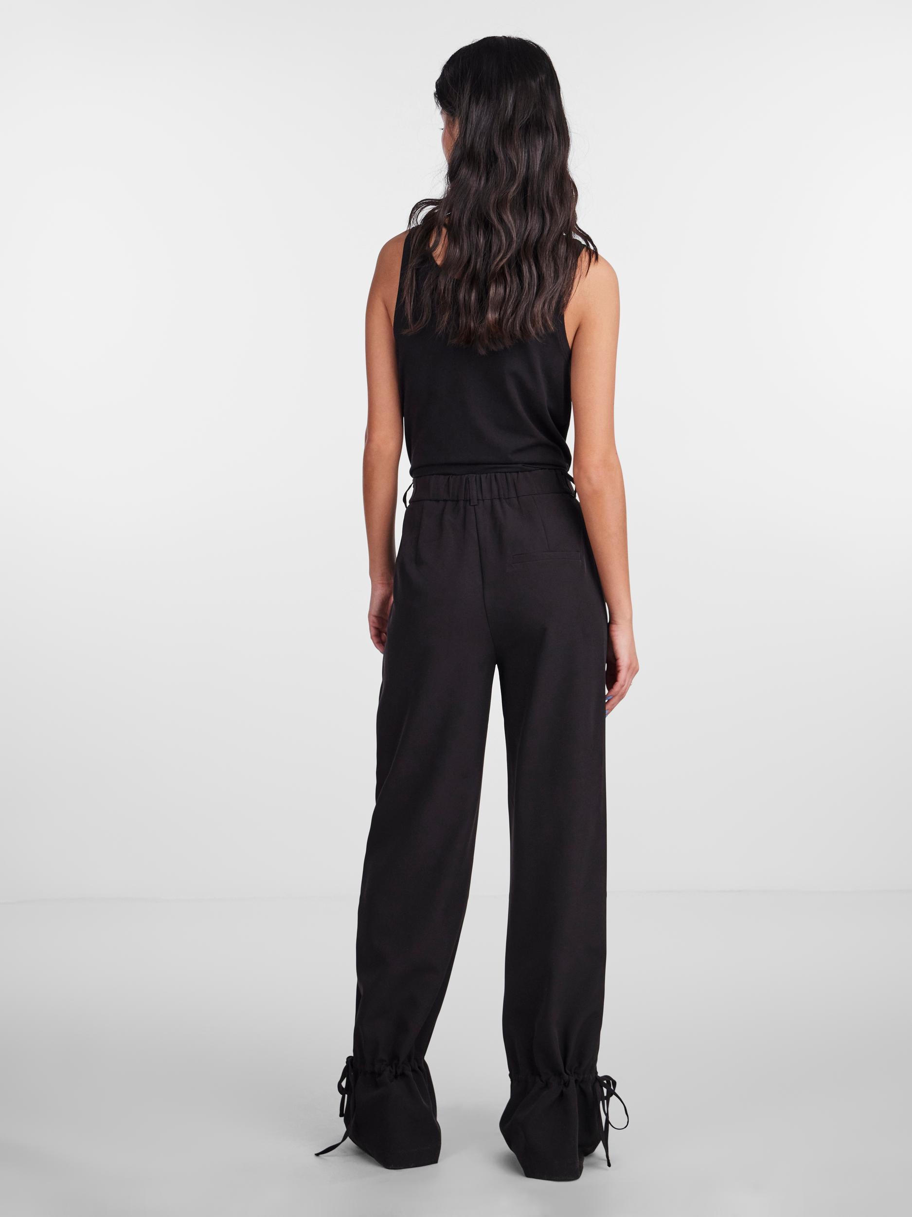 PCSILLE LEG TIE STRAIGHT PANT