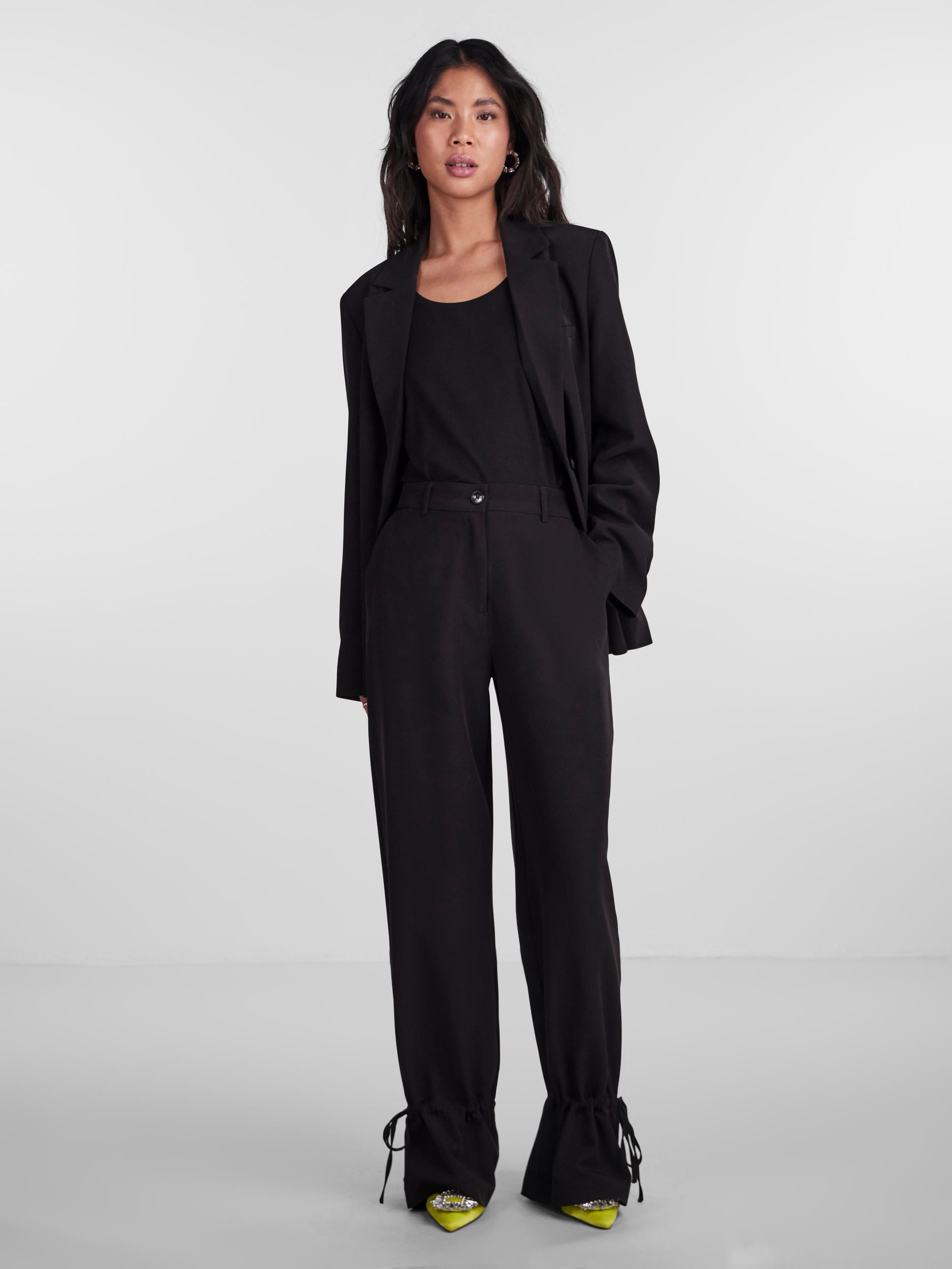 PCSILLE LEG TIE STRAIGHT PANT