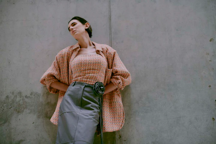 CMROYAL LEATHER SKIRT