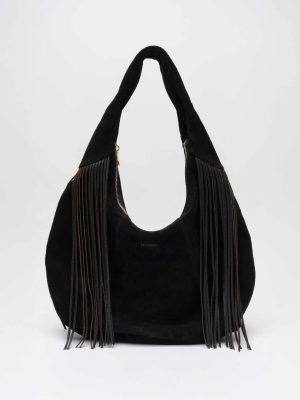 GABIE SUEDE FRINGE BAG