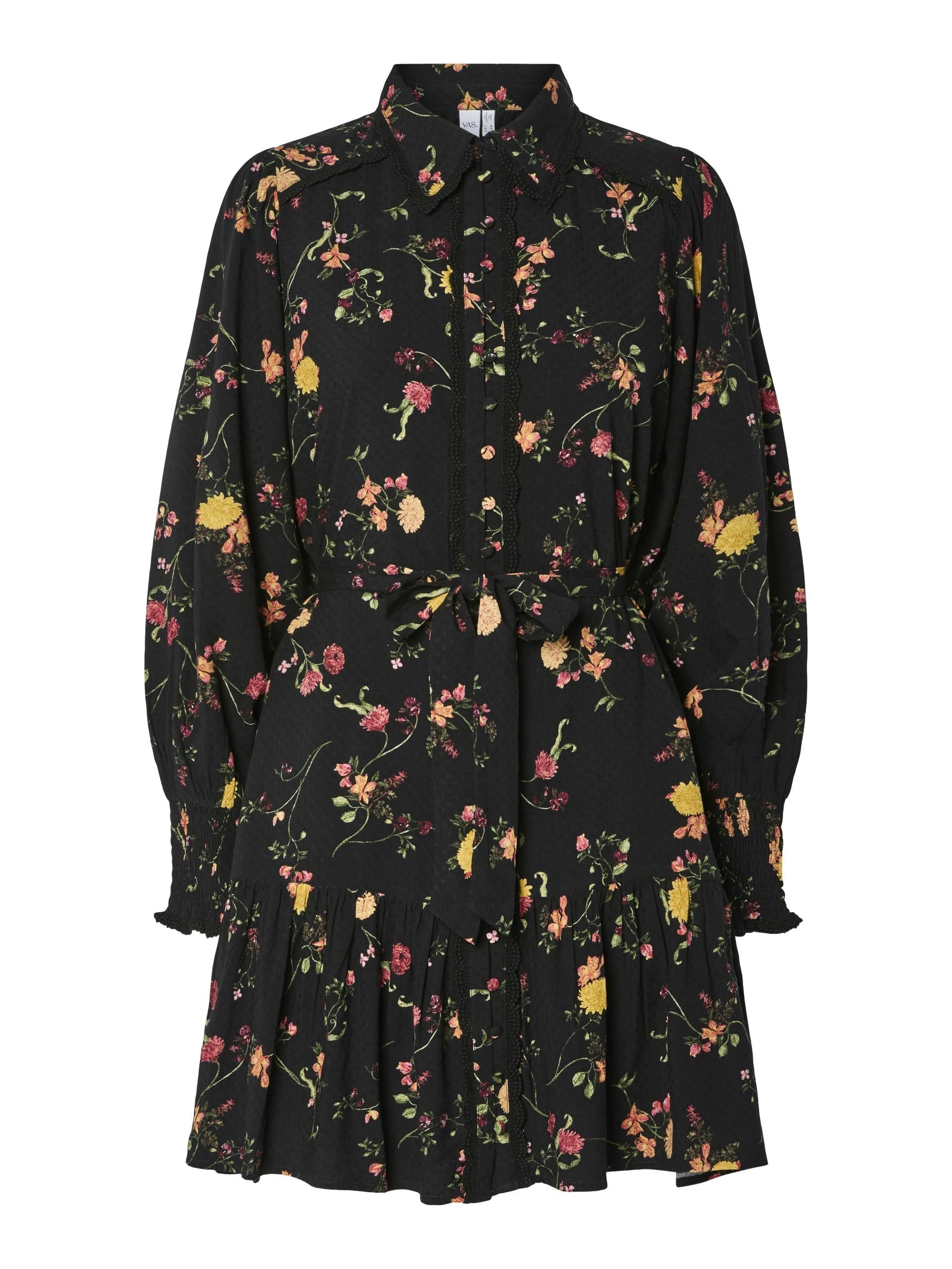 Yastilera Ls Shirt Dress Black