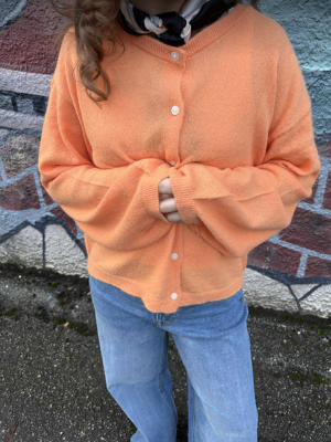 PCNAOMI O-NECK CARDIGAN