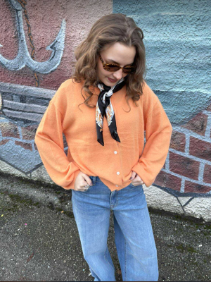 PCNAOMI O-NECK CARDIGAN