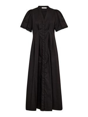 POPPY CC EMB PLEAT DRESS