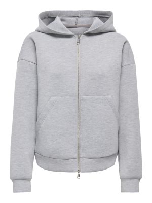 JDYSABRINA ZIPPER SCUBA HOODIE