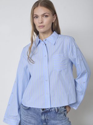 SIMO STRIPE BUTTON SHIRT