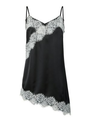 PCARIEL ASYMETRIC LACE TOP