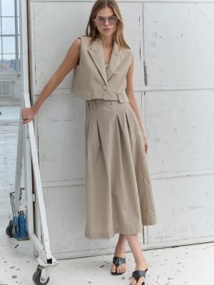 LEILACC ANYA PLEAT SKIRT