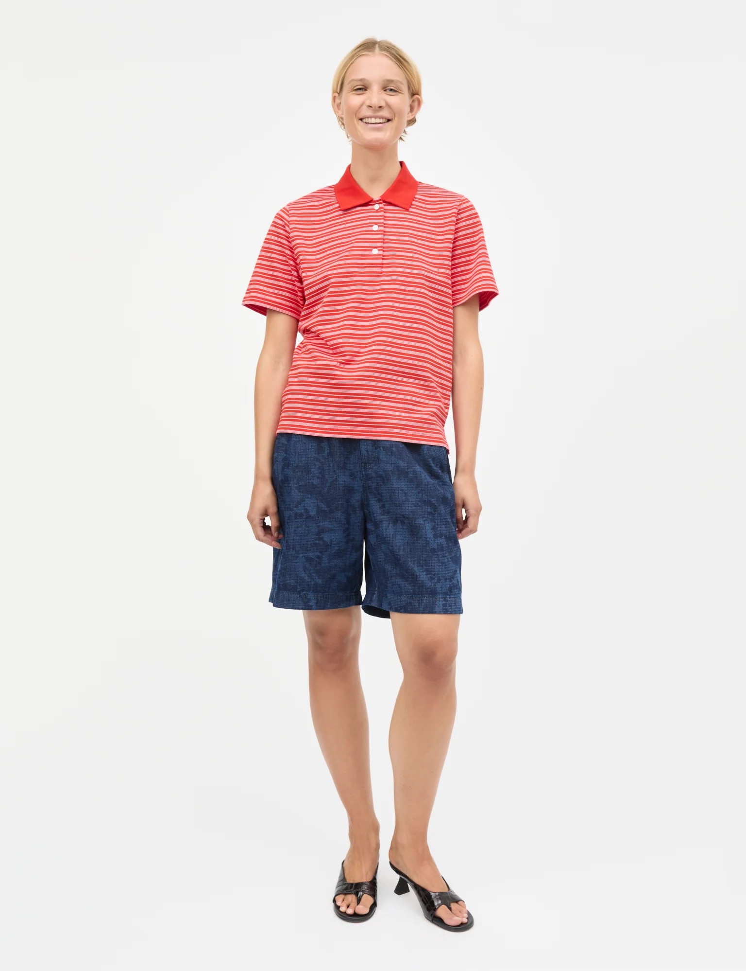 LIGHT TERRY MARIO POLO TEE