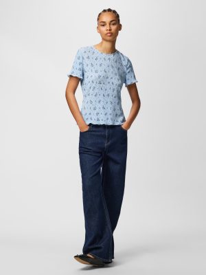 PCFLORA SS O-NECK TOP
