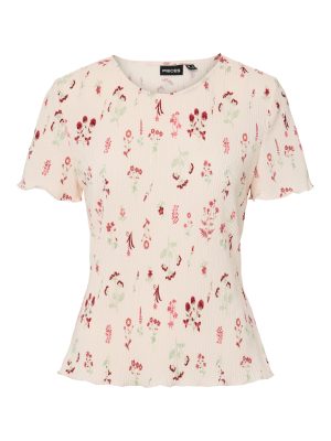 PCFLORA SS O-NECK TOP