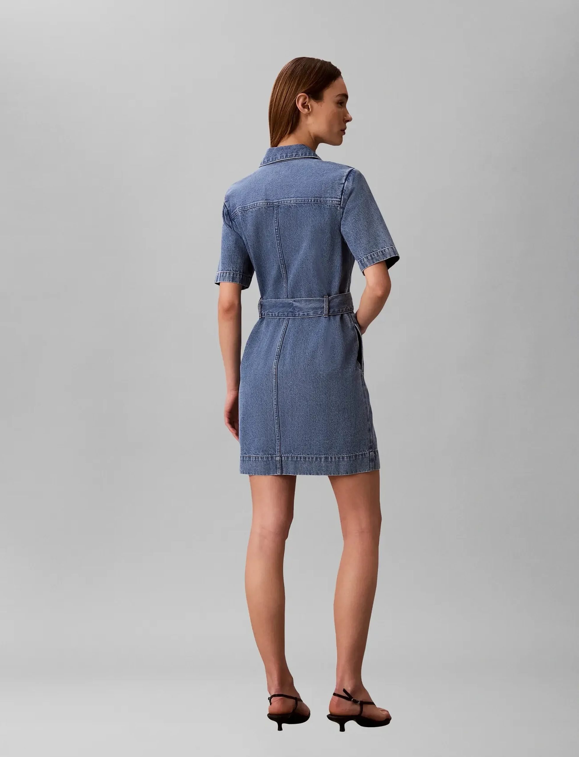 BELTED SHIRT DRESS