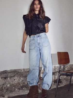 BARREL FRONT POCKET JEANS