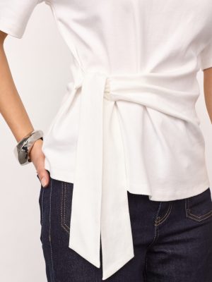 ORIANECC PLEAT TIE TOP