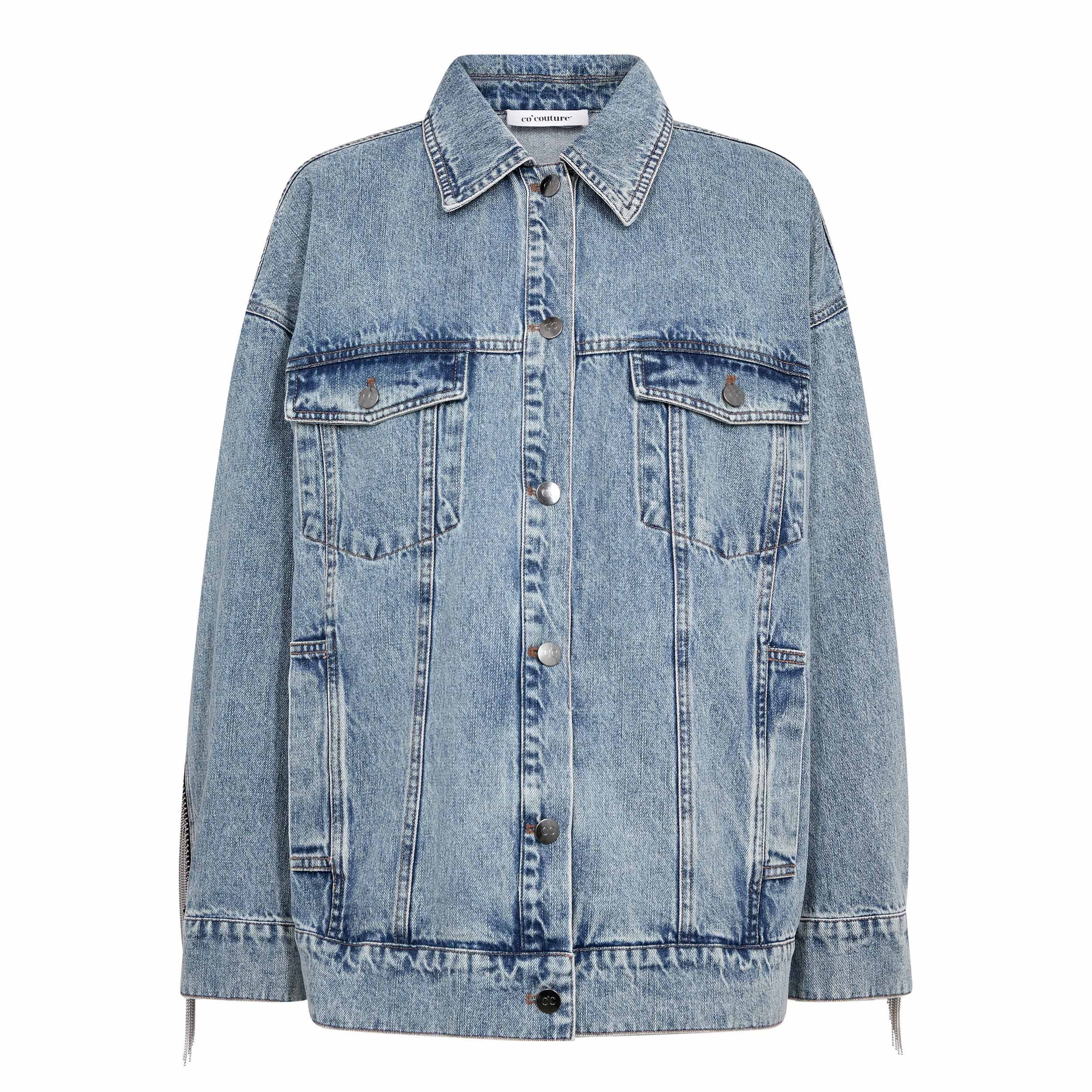 DENICE CC DENIM FRINGE JACKET