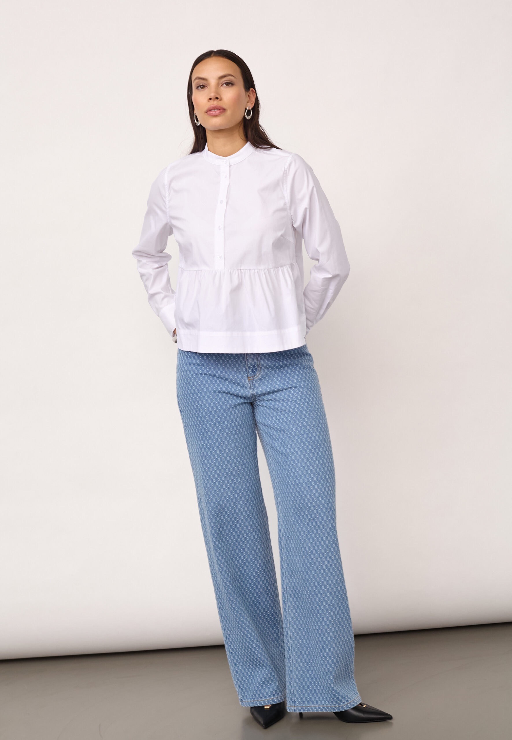 POPPYCC FLARE BLOUSE