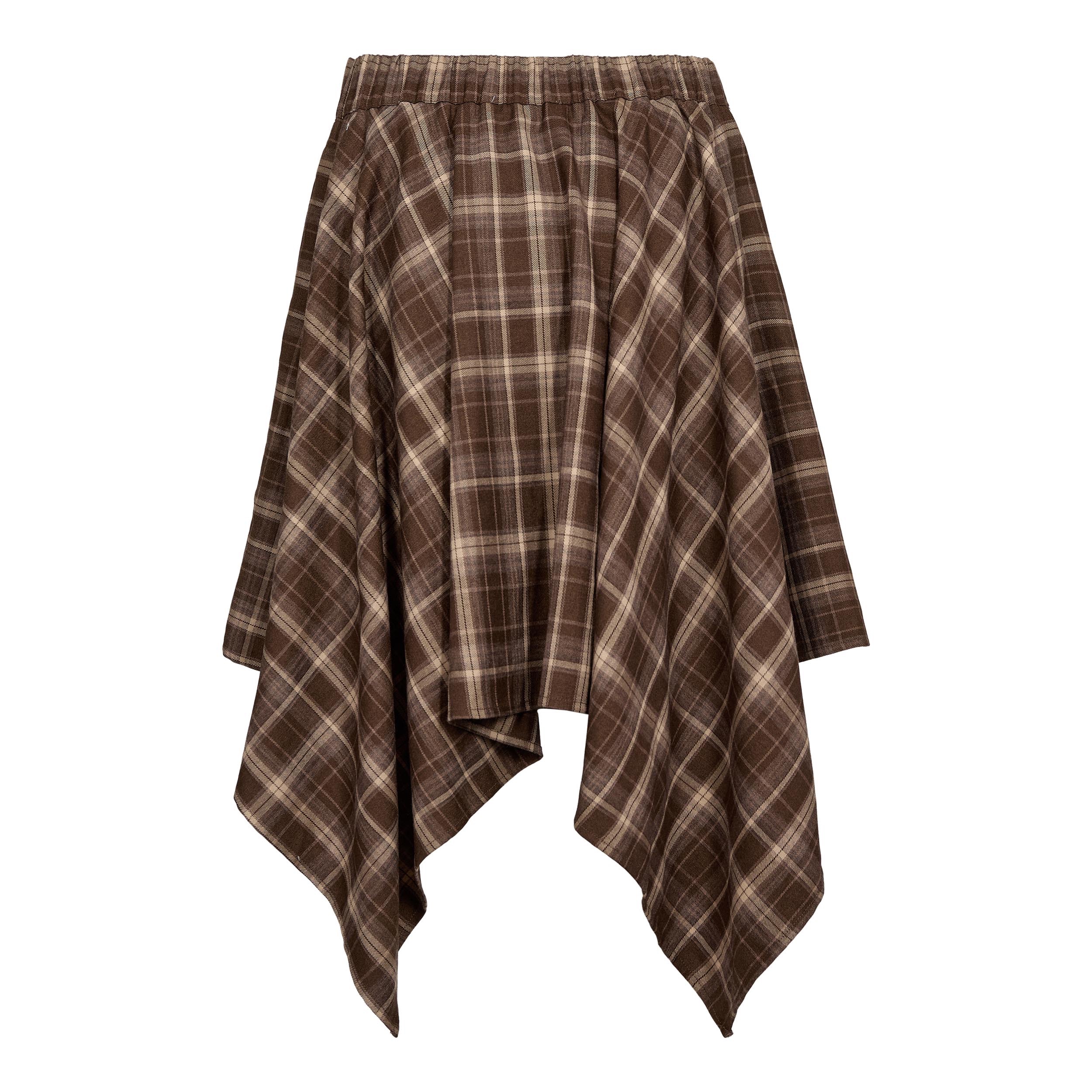 DAGNYCC CHECK TIE SKIRT