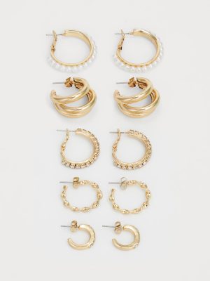 PCJANA 5-PACK EARRINGS
