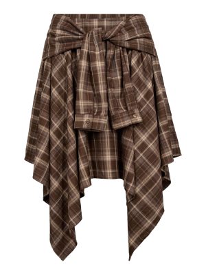 DAGNYCC CHECK TIE SKIRT