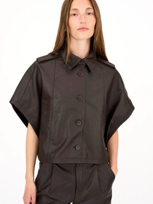 KYLIE KATEE LEATHER CAPE