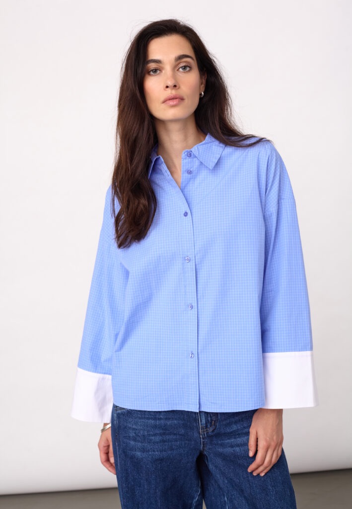 ELONACC CHECK CUFF SHIRT