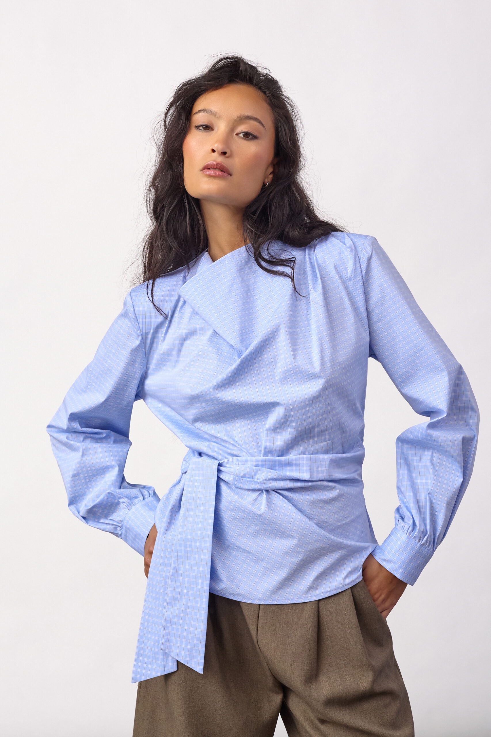 GAIANCC TIE BLOUSE