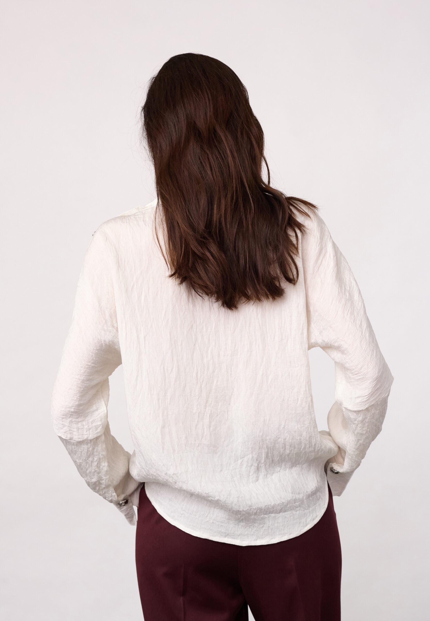 CAMELLOCC ASYM BUTTON BLOUSE