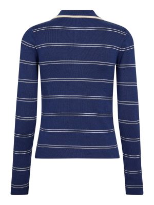 LUE STRIPE POLO KNIT