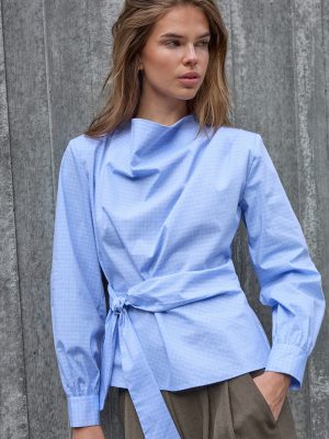 GAIANCC TIE BLOUSE