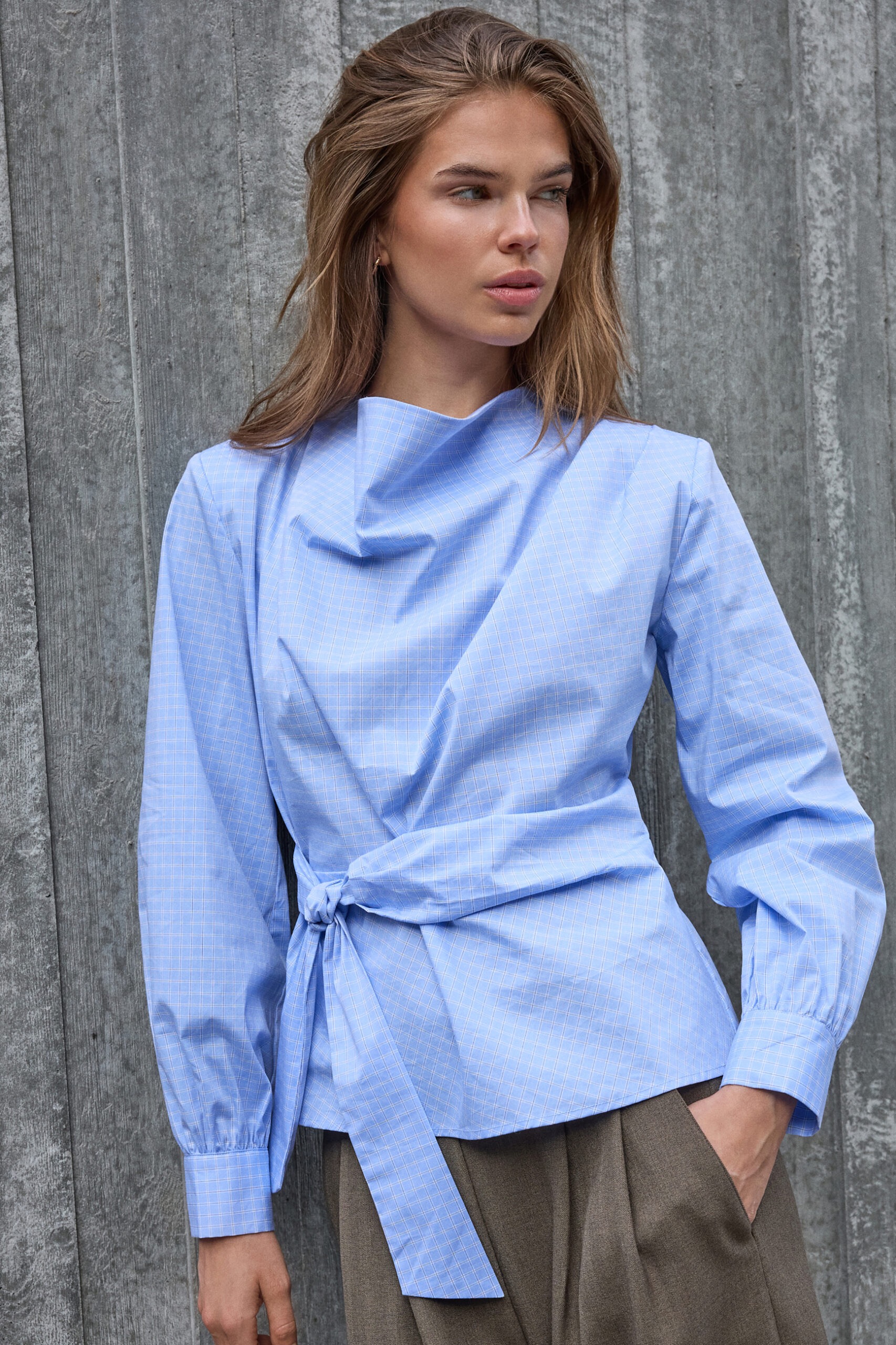 GAIANCC TIE BLOUSE