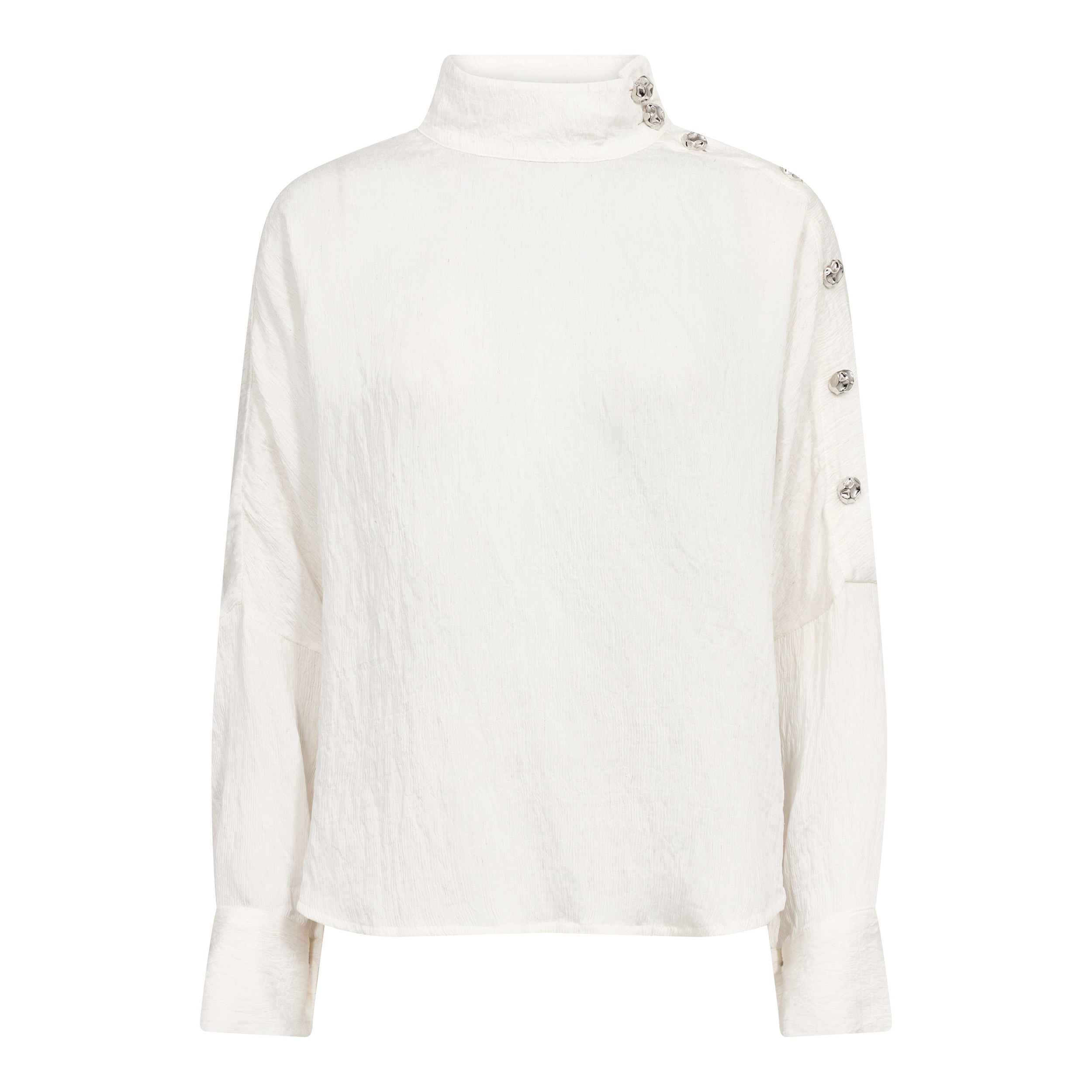 CAMELLOCC ASYM BUTTON BLOUSE