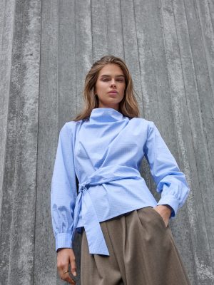 GAIANCC TIE BLOUSE