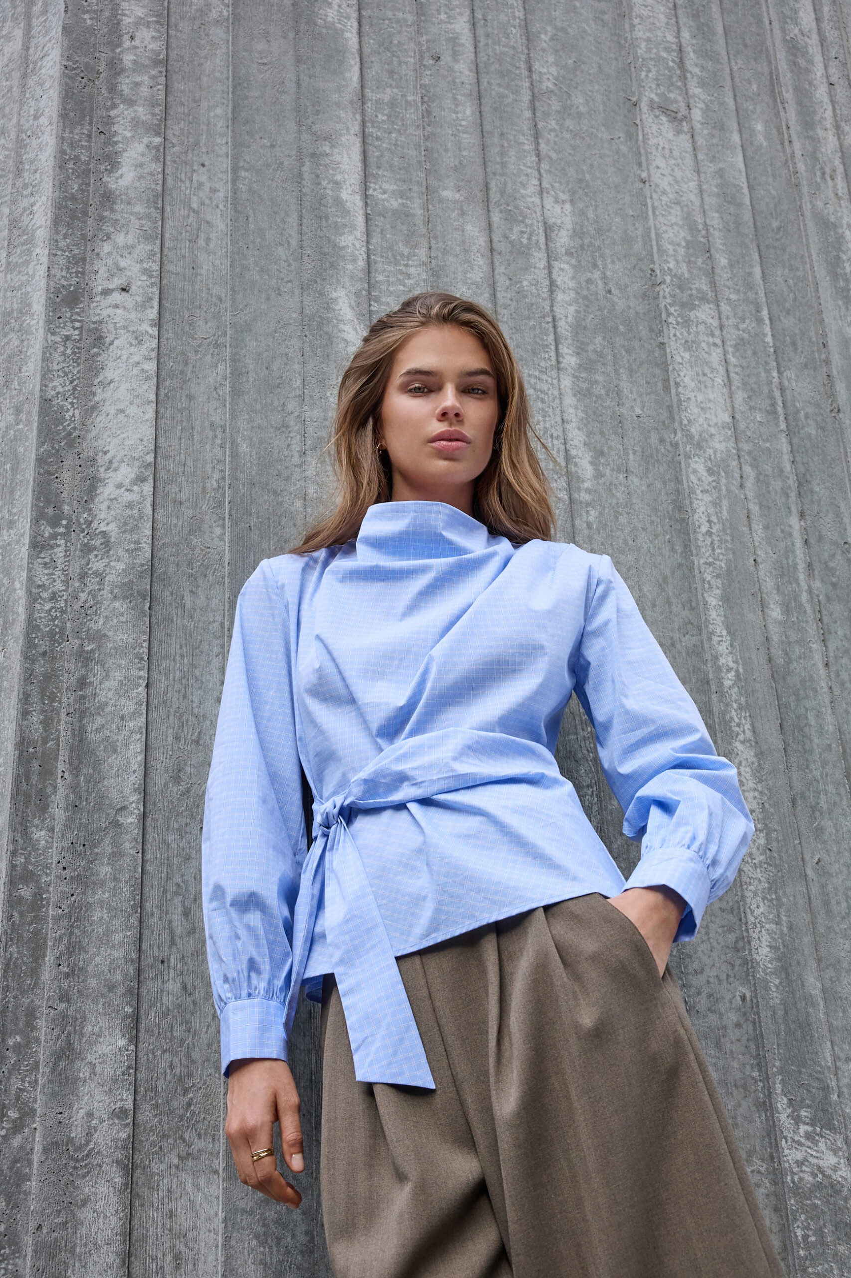 GAIANCC TIE BLOUSE