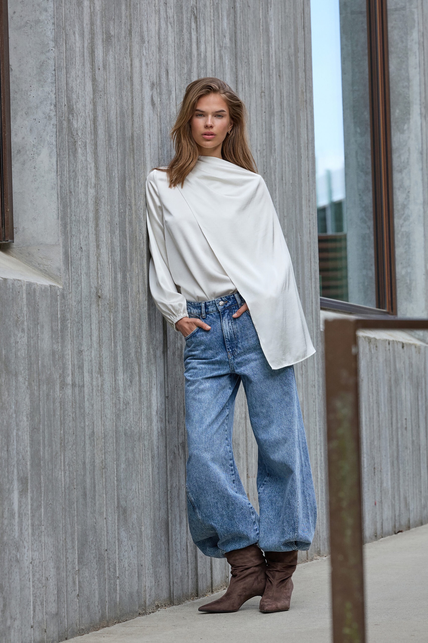 IDUNNCC CAPE BLOUSE