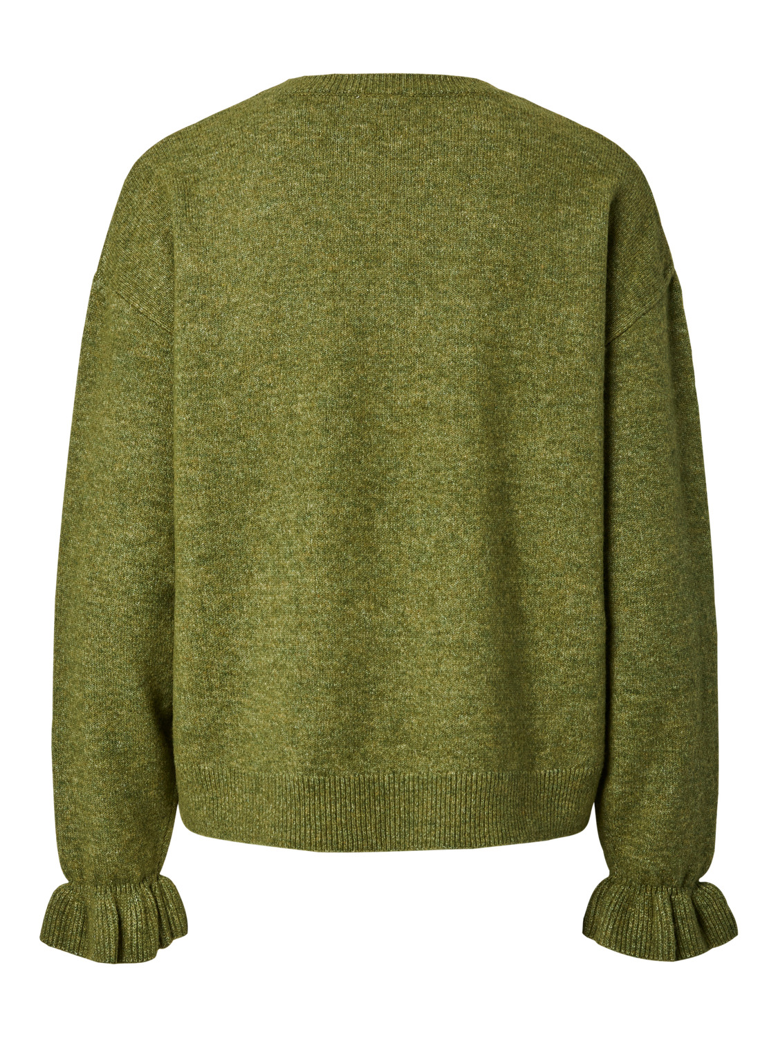 PCSALLY LS FRILL CUFF KNIT