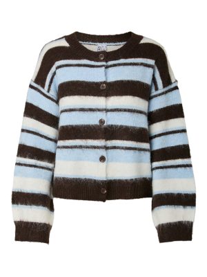 PCADA O-NECK KNIT CARDIGAN