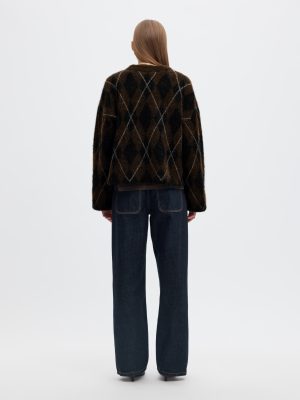 SLWLULU BRUSHED ARGYLE KNIT