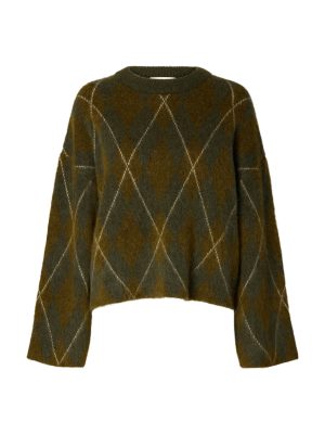 SLWLULU BRUSHED ARGYLE KNIT