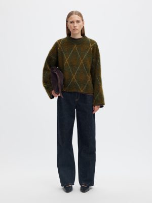 SLWLULU BRUSHED ARGYLE KNIT