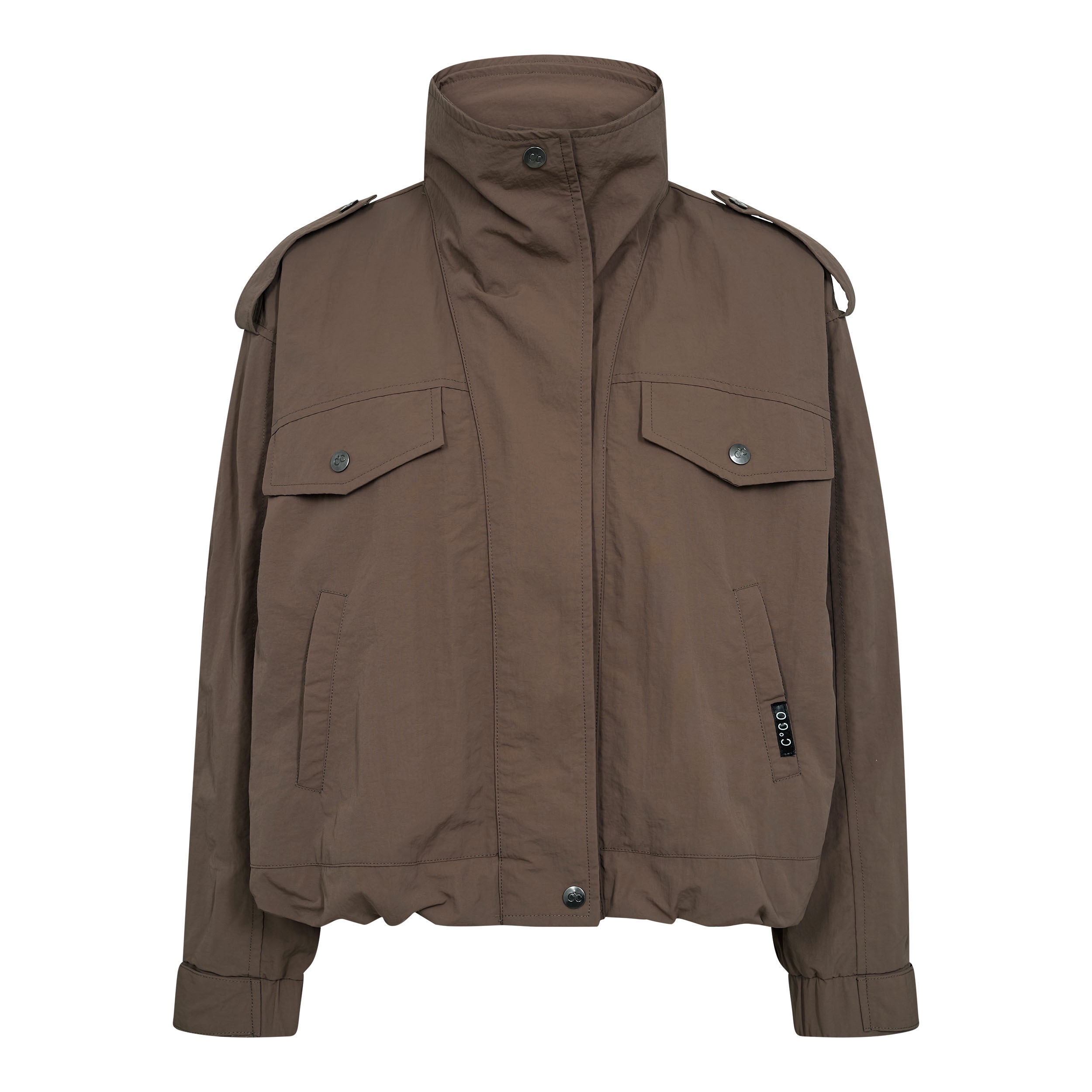 ALINACC DOUBLE FUNNEL NECK JACKET