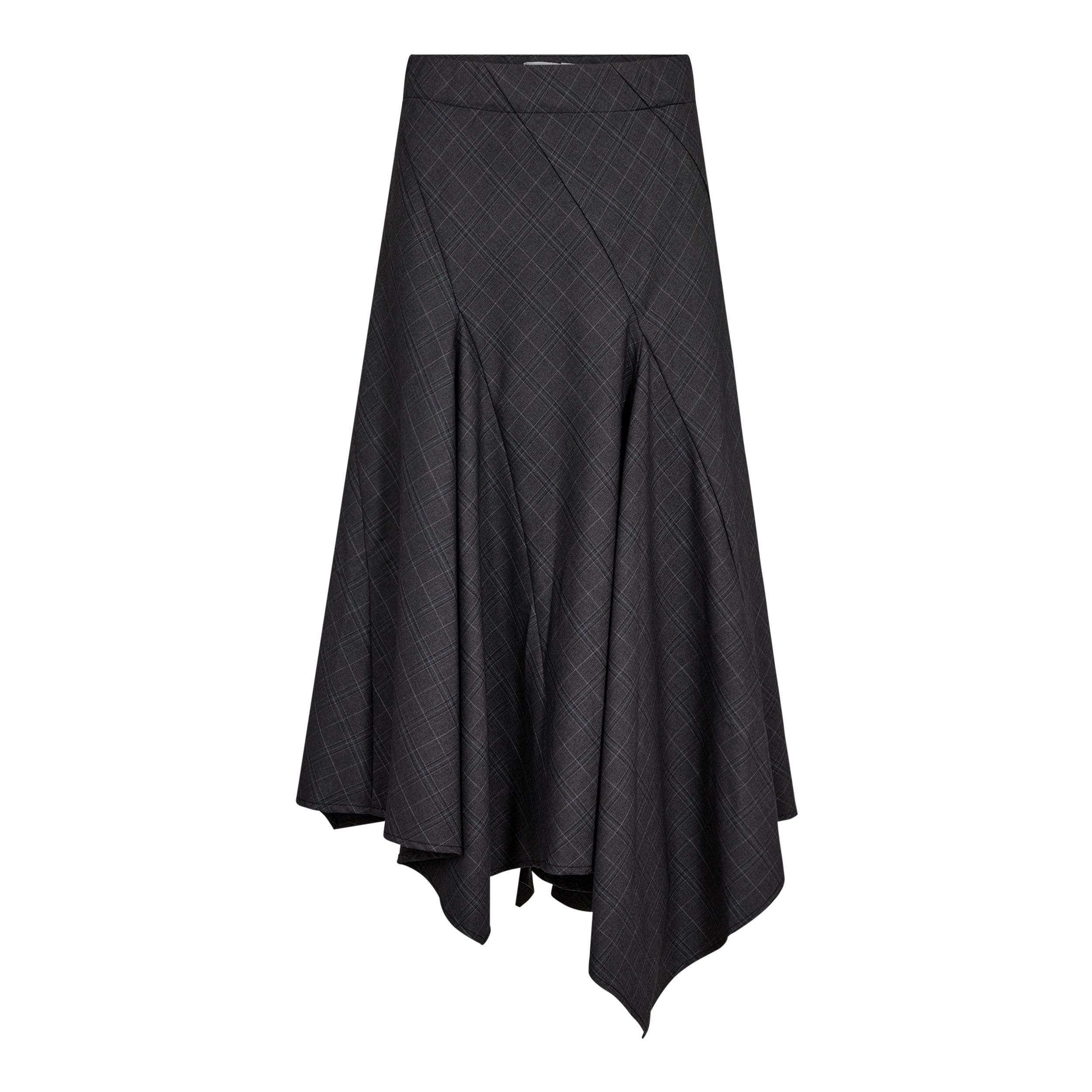 ELORACC CHECK ASYM SKIRT