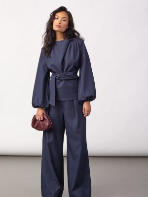 LUNACC TIE BLOUSE